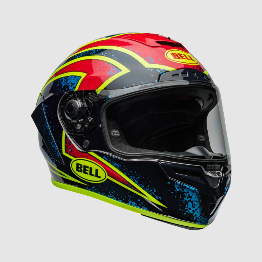 Bell Race Star Flex DLX Xenon - Gloss Blue / Retina