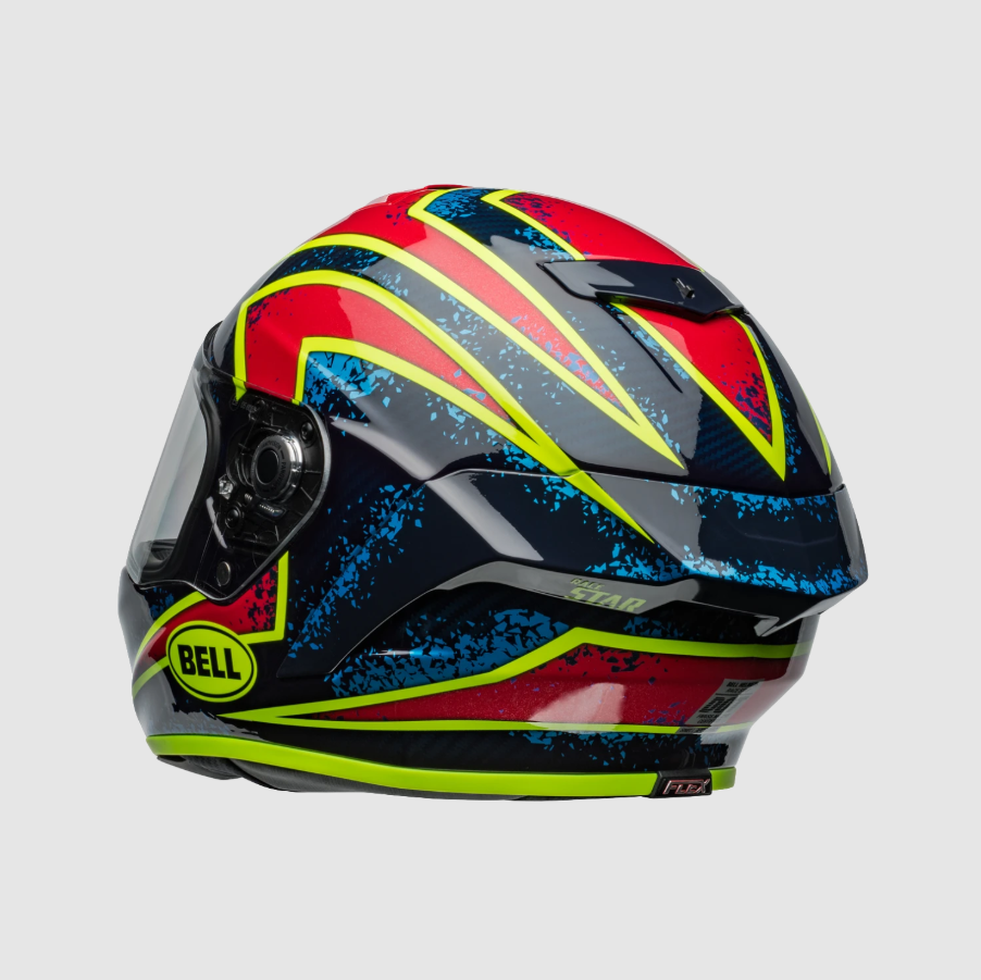 Bell Race Star Flex DLX Xenon - Gloss Blue / Retina