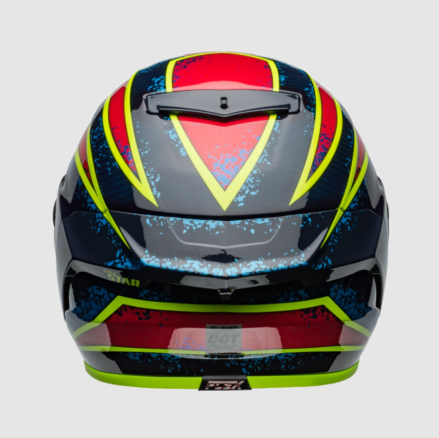 Bell Race Star Flex DLX Xenon - Gloss Blue / Retina