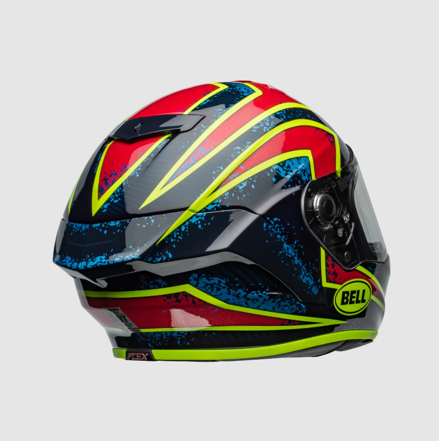 Bell Race Star Flex DLX Xenon - Gloss Blue / Retina