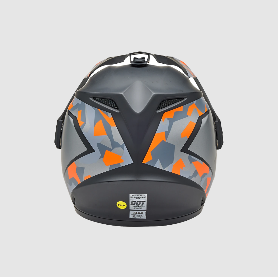 Bell MX-9 Adventure Mips Mesa - Matt Black / Orange Camo