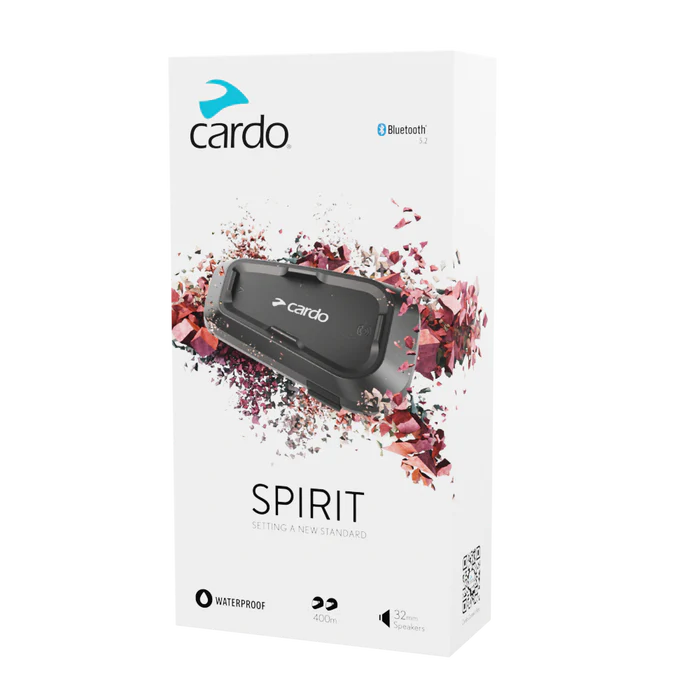 Cardo Spirit Bluetooth Intercom - Single Pack