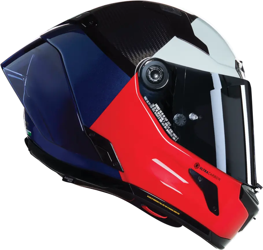 Nolan X-804 RS Carbon Full Face Helmet Blocco 348 - White / Red / Blue