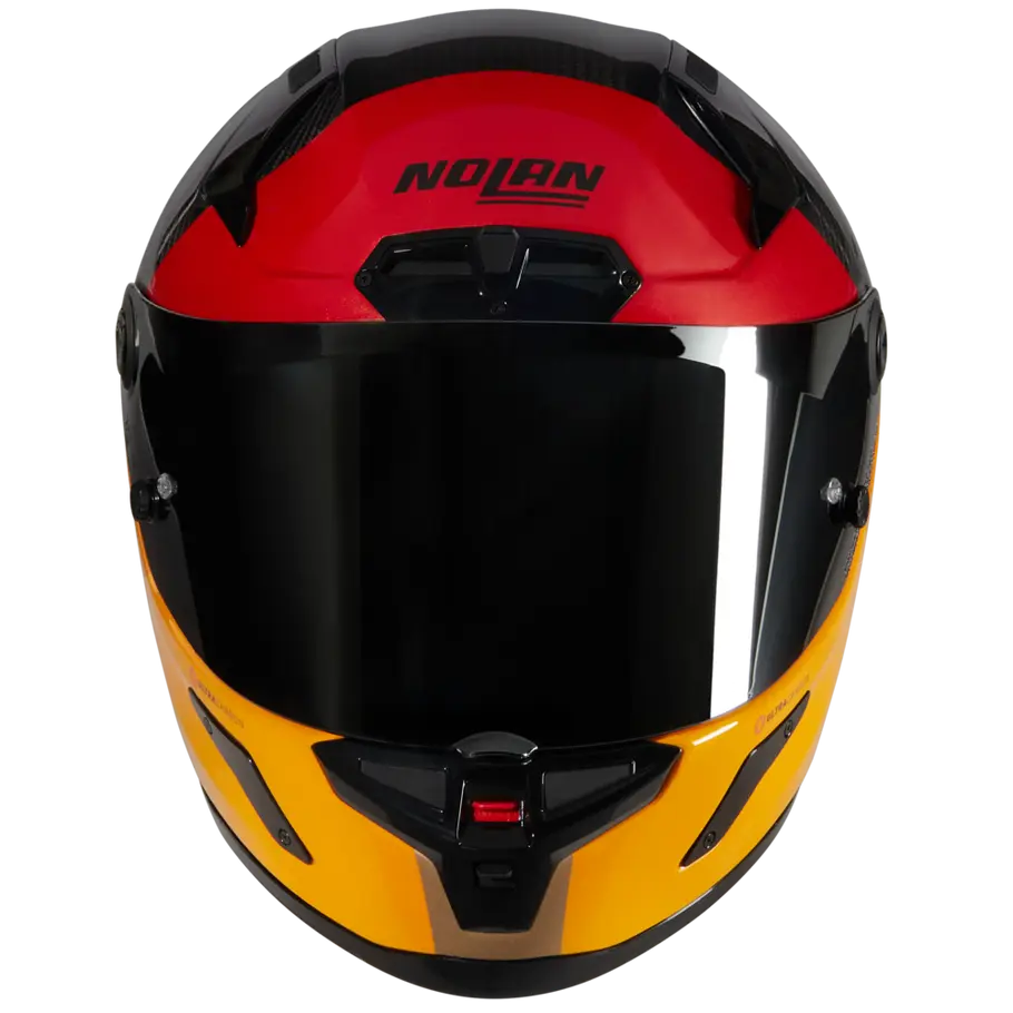 Nolan X-804 RS Carbon Full Face Helmet Blocco 349 - Red / Orange / Black