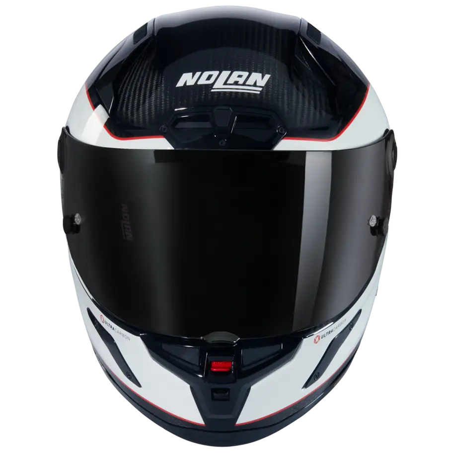 Nolan X-804 RS Carbon Full Face Helmet Asso Di Picche 343 - White / Red / Black