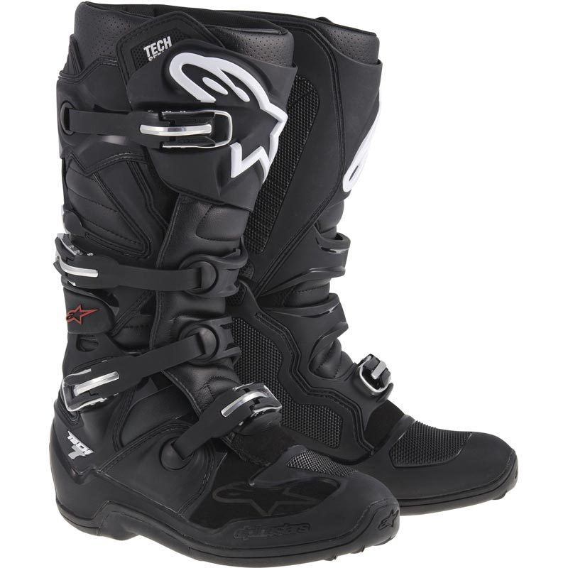 Alpinestars Tech 7 Boots - Black (Red Logo)