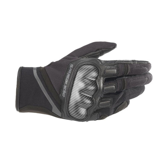 Chrome Short Gloves - Black / Tar Grey