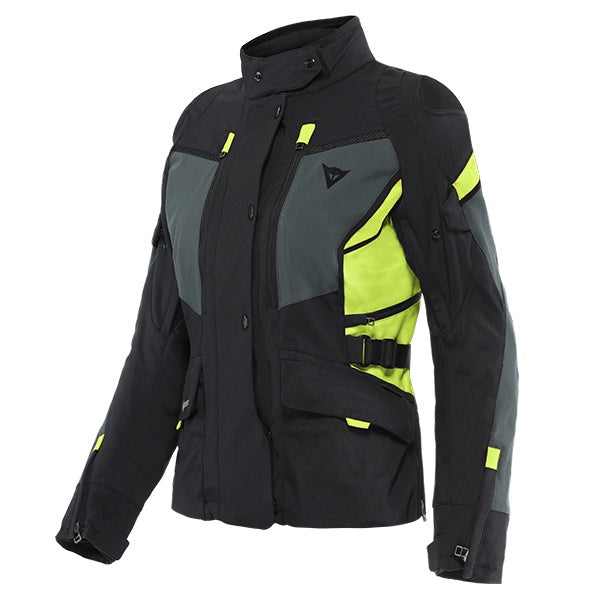 Dainese Carvemaster3 Lady Gtx Jacket U41 (forward Order November Delivery) - Black/Ebony/Fluo Yellow