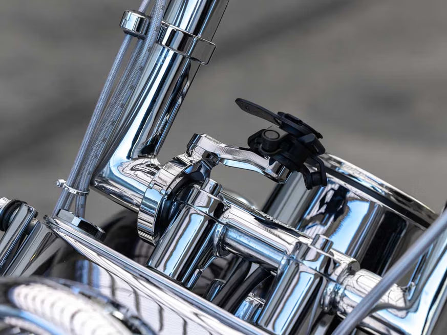 Quad Lock Motorcycle Handlebar Mount Pro Chrome - Large