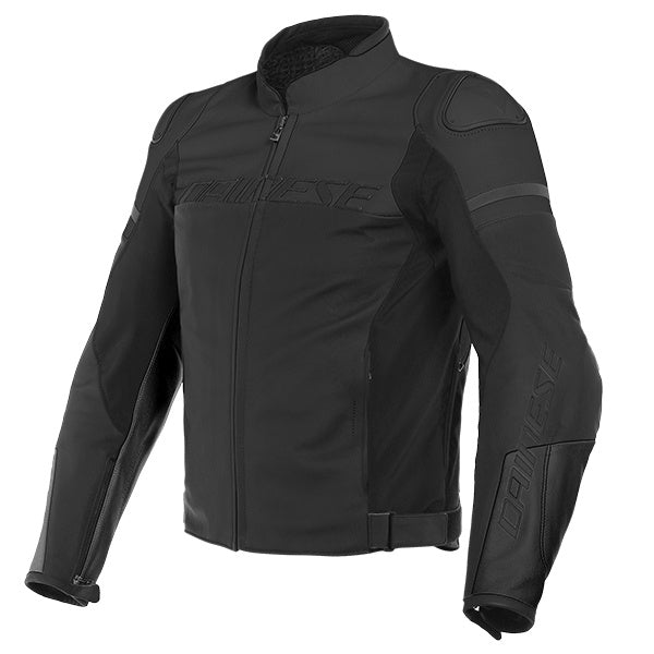 Dainese Agile 92C Motorcycle Motorbike Sports Leather Jacket - Matt Black .