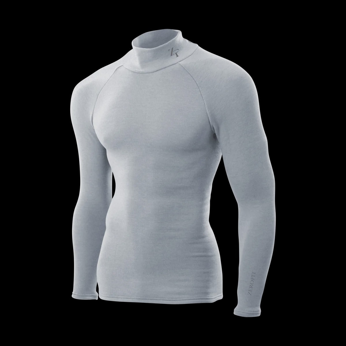 Zerofit Ultimate Neck HeatRub Baselayer Top - Grey
