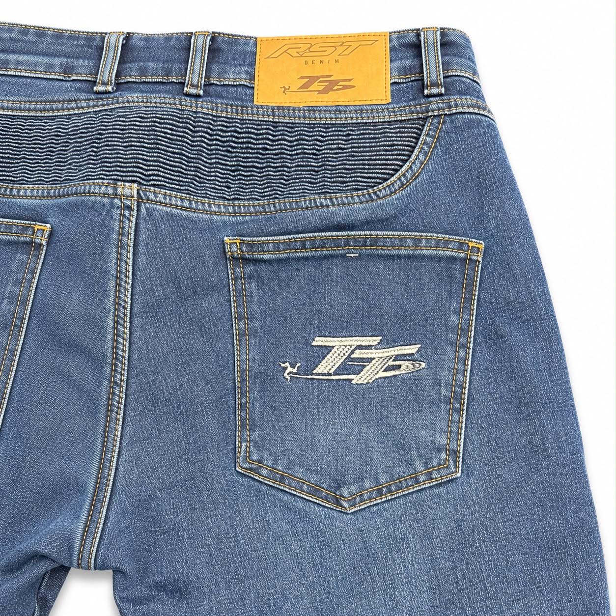 RST Tech Pro CE Mens AAA Regular Leg Jeans - IOM TT Blue
