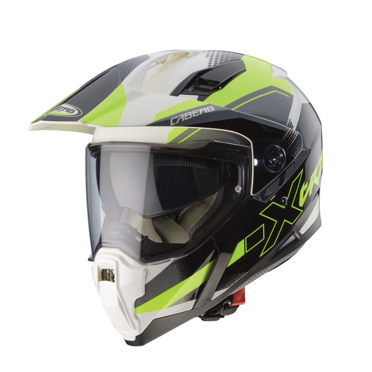 CABERG X-Trace Spark Matt Black / Anthracite / Yellow / Fluo Full Face Motorcycle Helmet