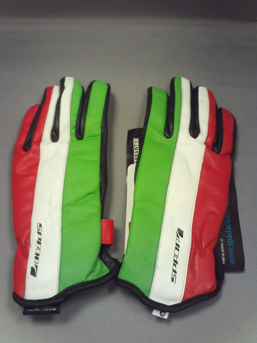 Spada Leather Gloves Fifty2 Italia Blk / Red / Grn / White Ladies