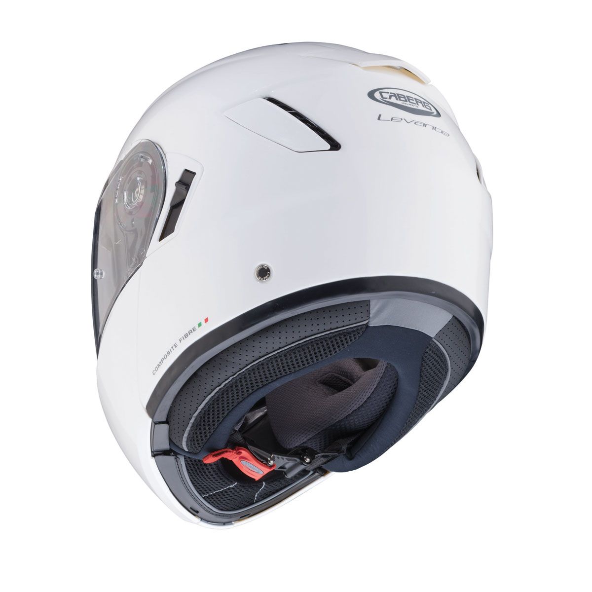 CABERG Levo White Flip Up Motorcycle Helmet - XS