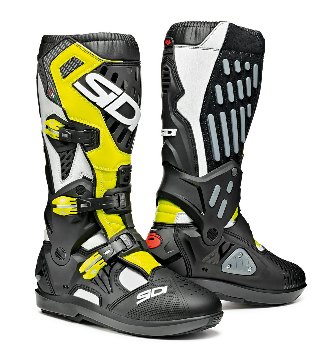 Sidi Atojo SRS CE Boots White / Black / Yellow Fluo