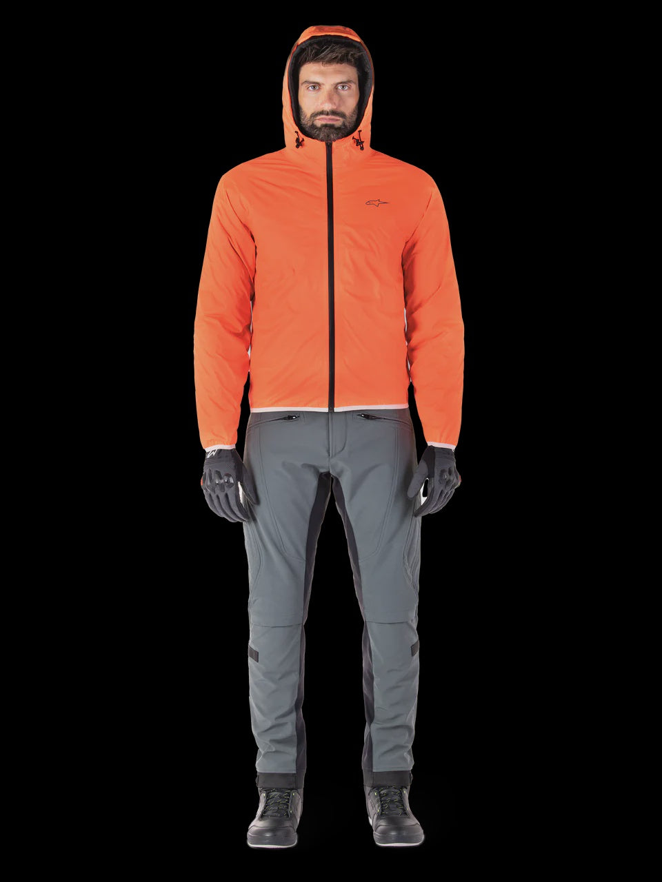 Mohobbs Waterproof Jacket - Black / Fluo Orange