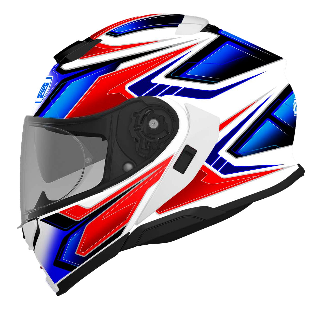 Shoei Neotec 3 Anthem Flip Front Helmet TC10 - Red / White / Blue