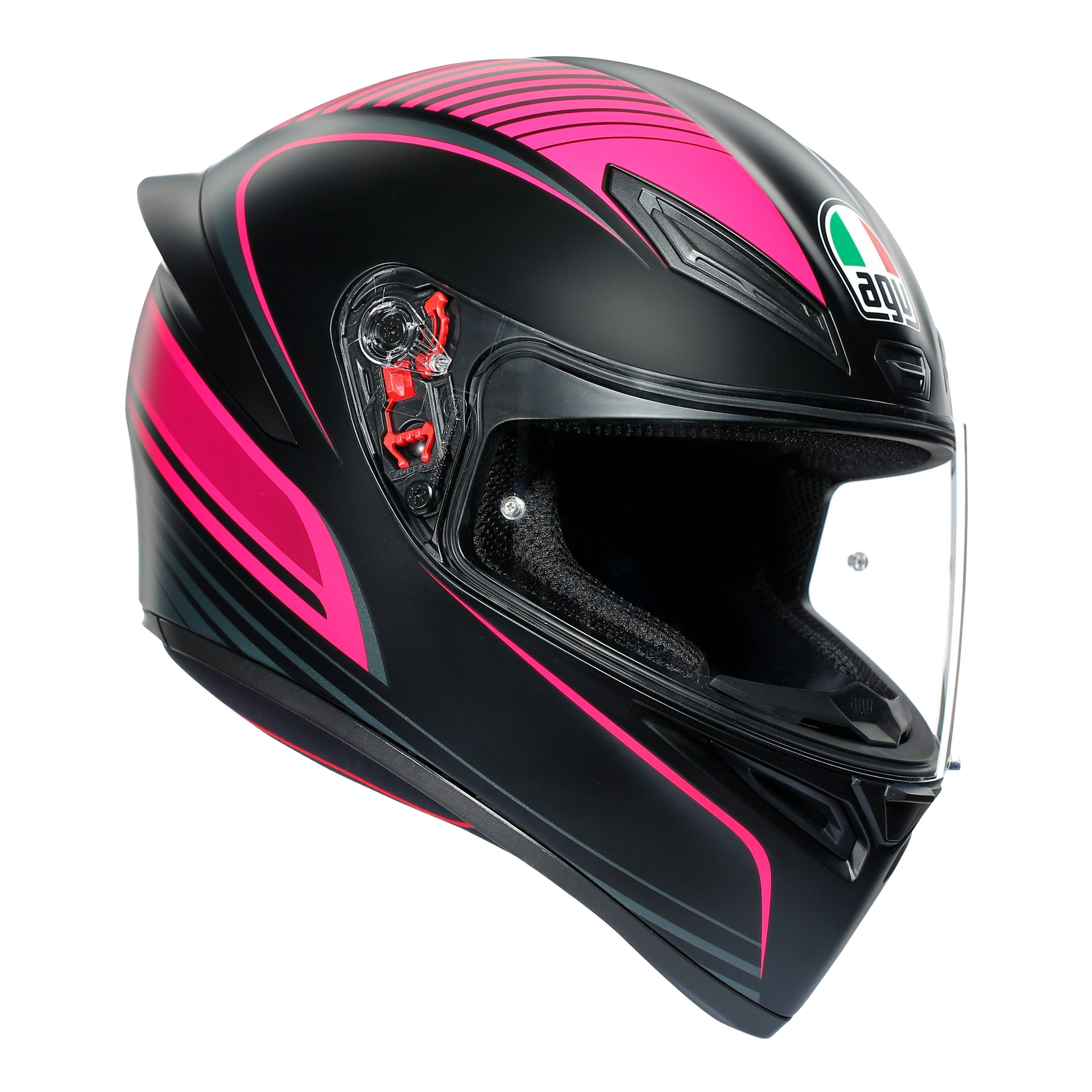 AGV K1 Warm Up Full Face Helmet - Black / Pink – Mega Motorcycle Store