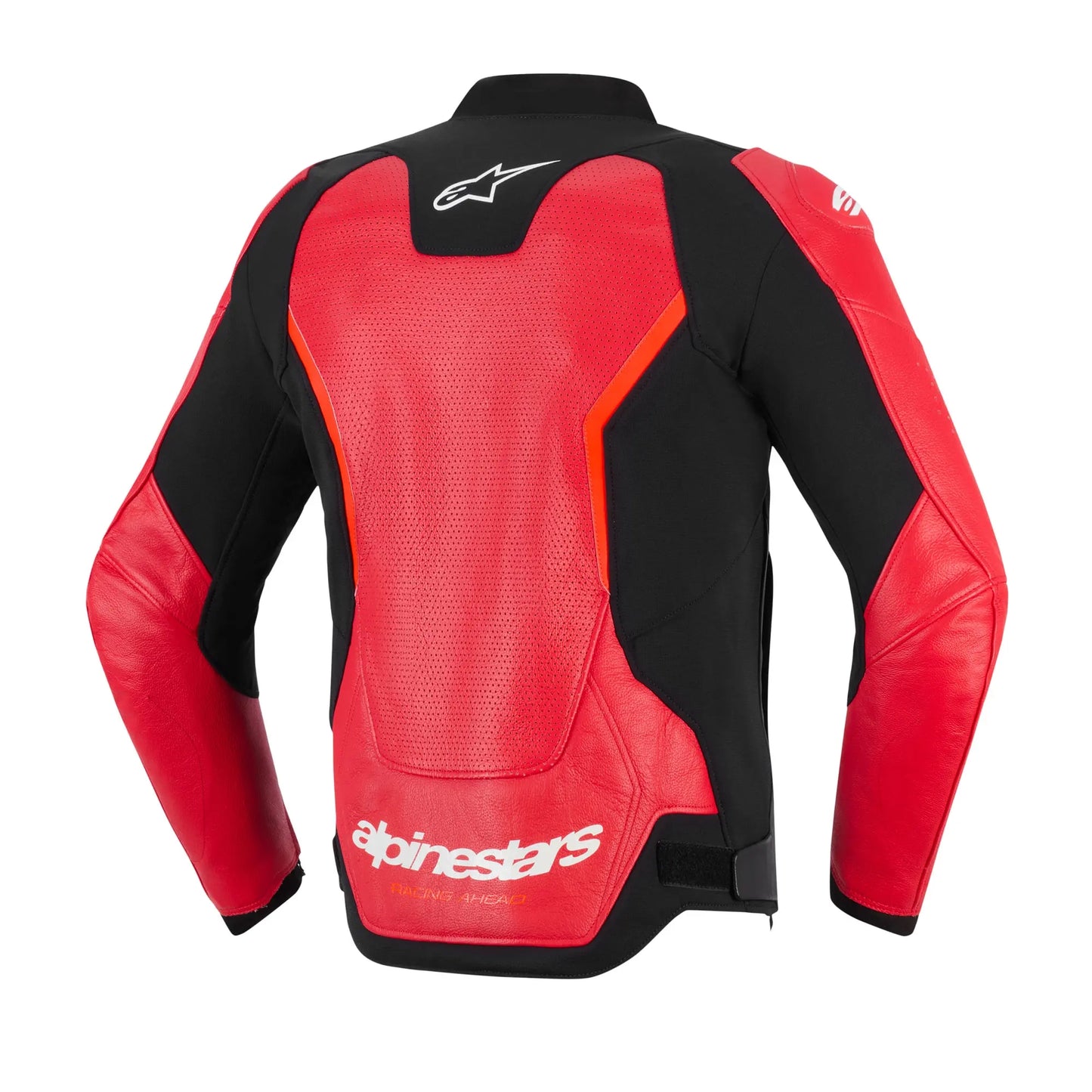 Gp Force V2 Leather Jacket Airflow Red Red Fluo