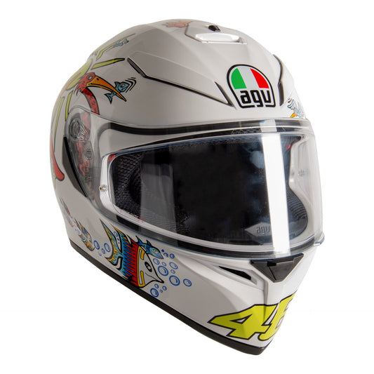 AGV K3 SV Full Face Helmet - Zoo White Replica .