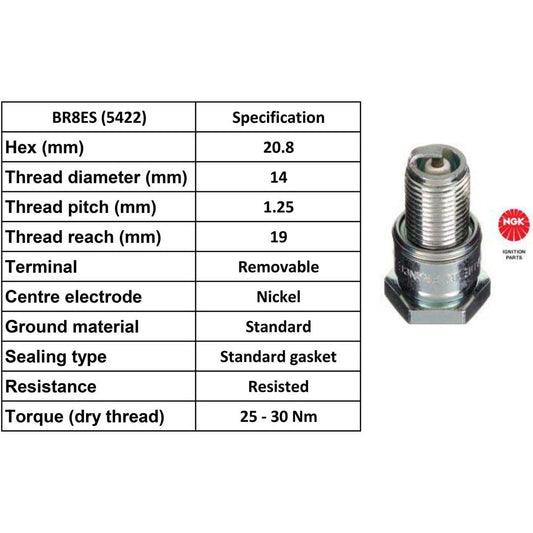Ngk Spark Plug Br8 Es