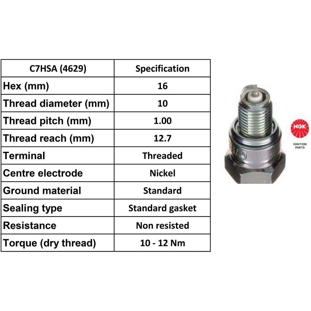 Ngk Spark Plug C7 Hsa