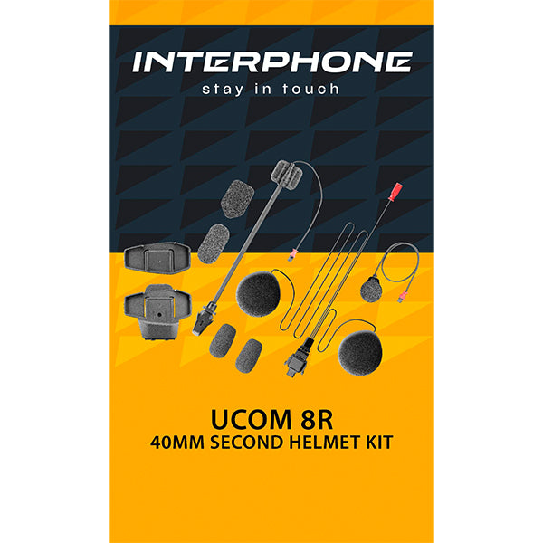 Interphone Audiokit 40MM Second Helmet Kit For U-COM 8R