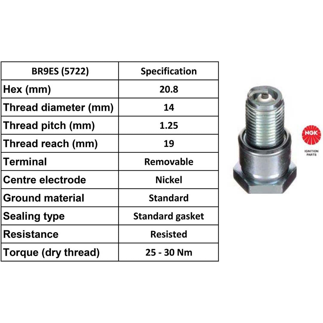 Ngk Spark Plug Br9 Es
