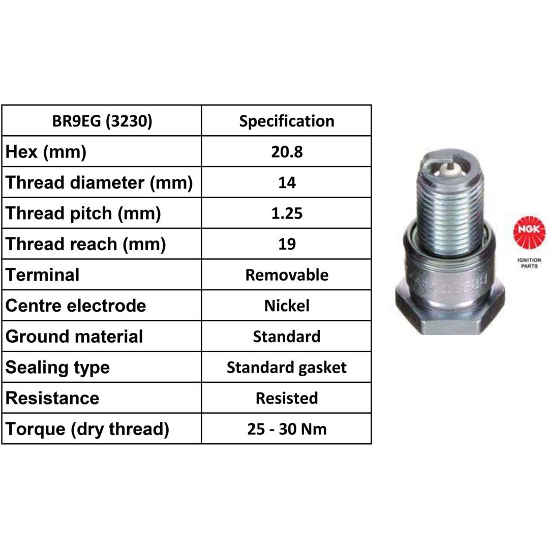 Ngk Spark Plug (Racing) Br9 Eg