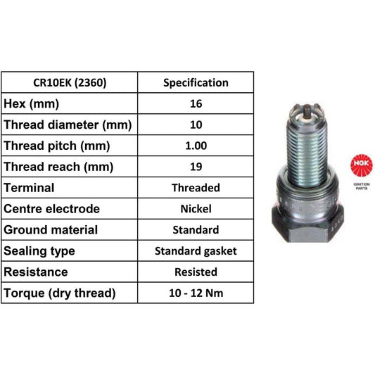 Ngk Spark Plug Cr10 Ek