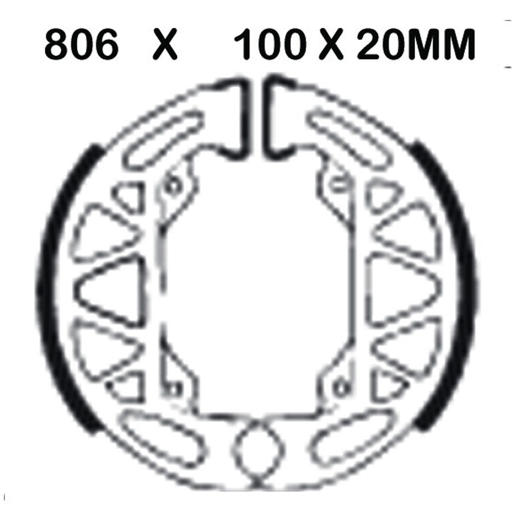 EBC Brake Shoes 806