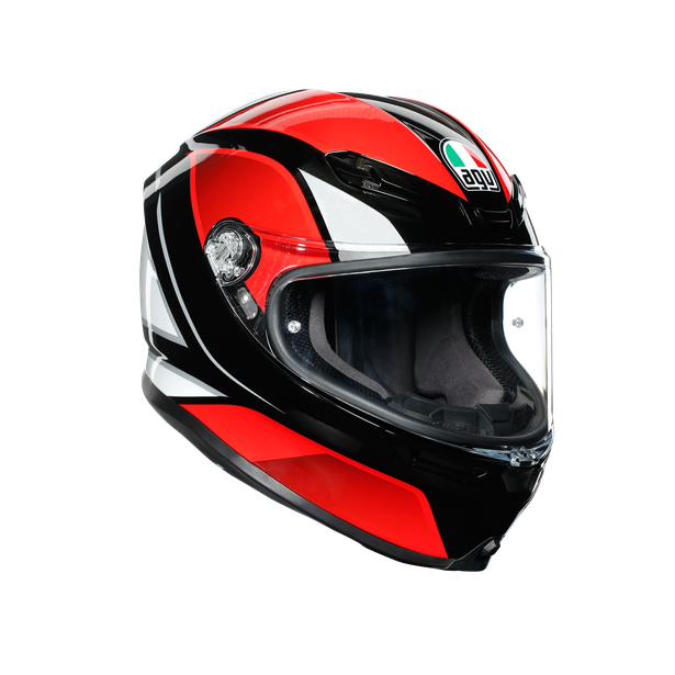 AGV K6 Full Face Helmet - Hyphen Black / Red / White .