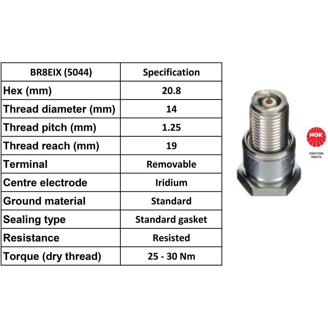 Ngk Spark Plug (Iridium Ix) Br8 Eix