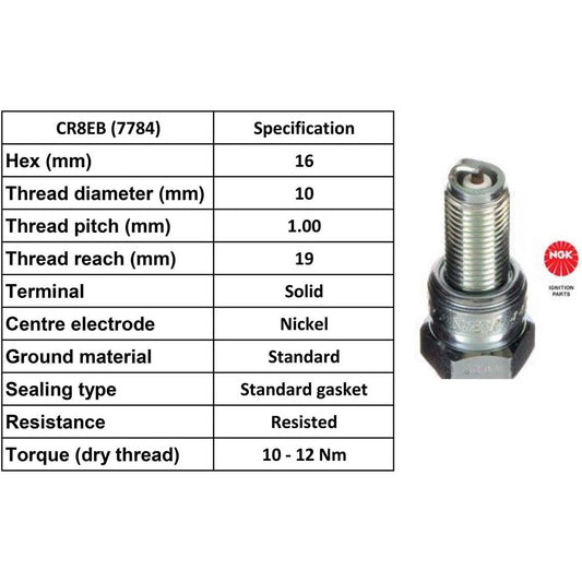 Ngk Spark Plug Cr8 Eb