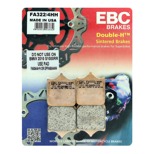 EBC Brake Pads FA322 / 4HH (4 Pcs Per Set)