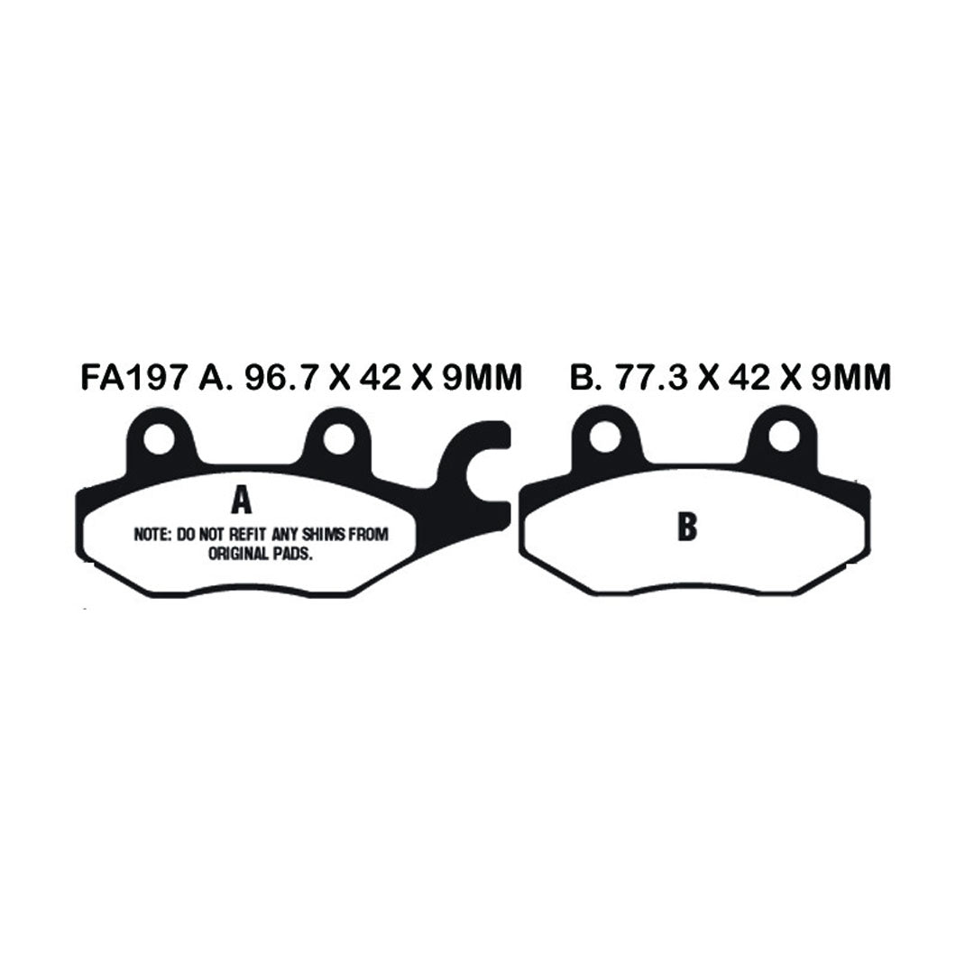 EBC Brake Pads FA197