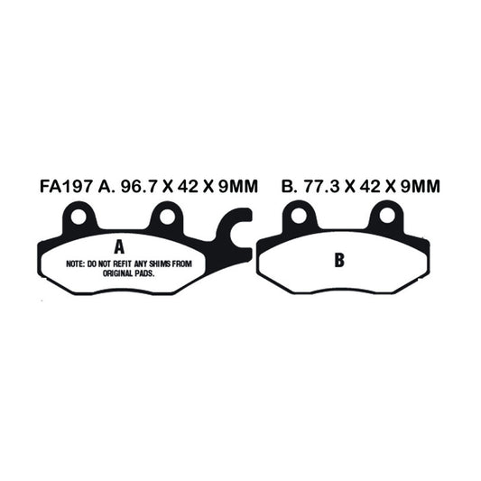EBC Brake Pads FA197