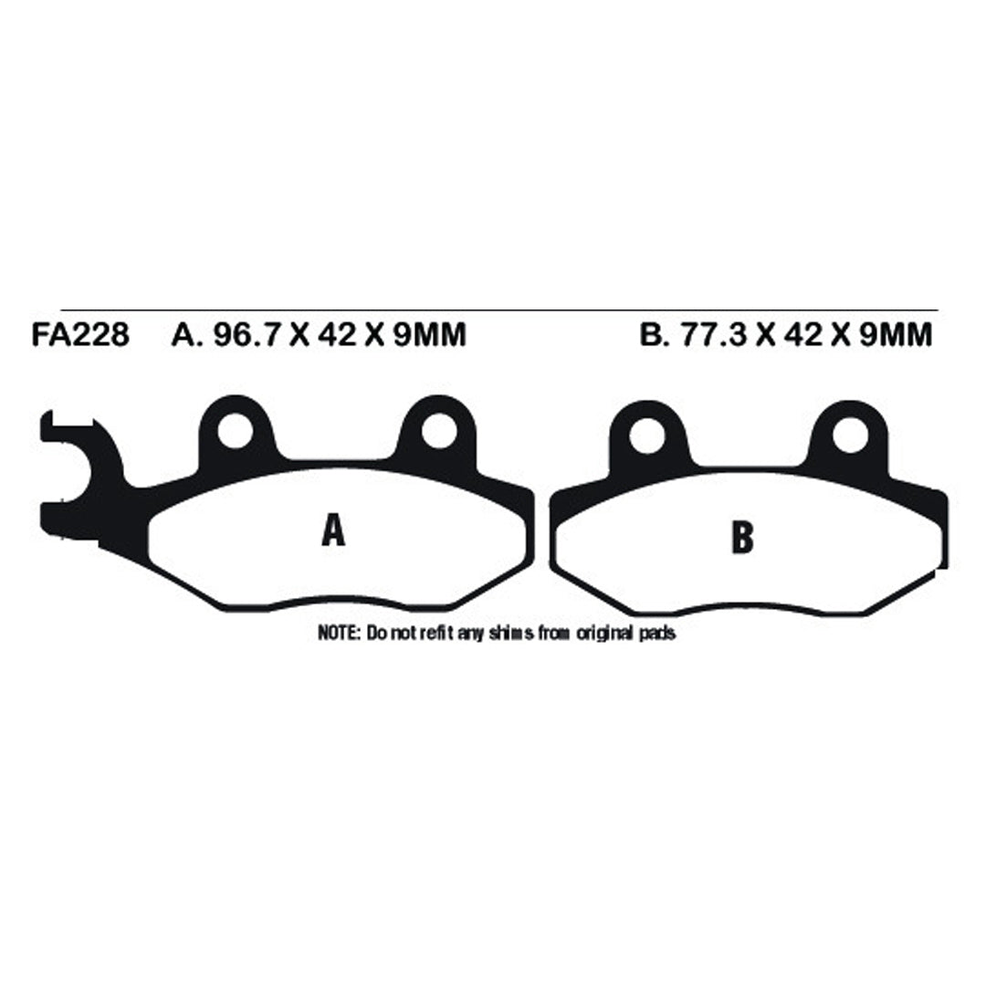 EBC Brake Pads FA228