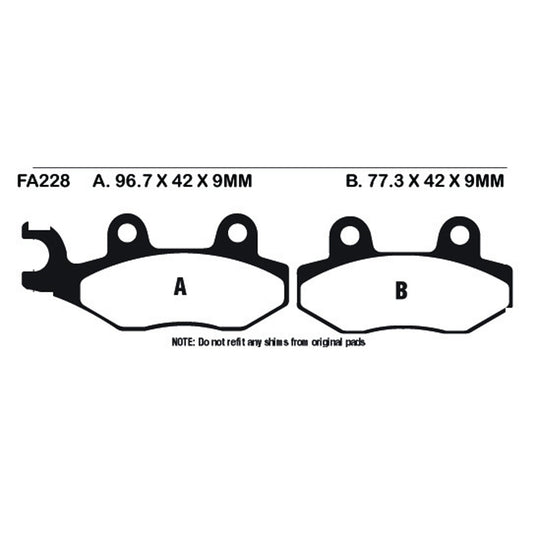 EBC Brake Pads FA228