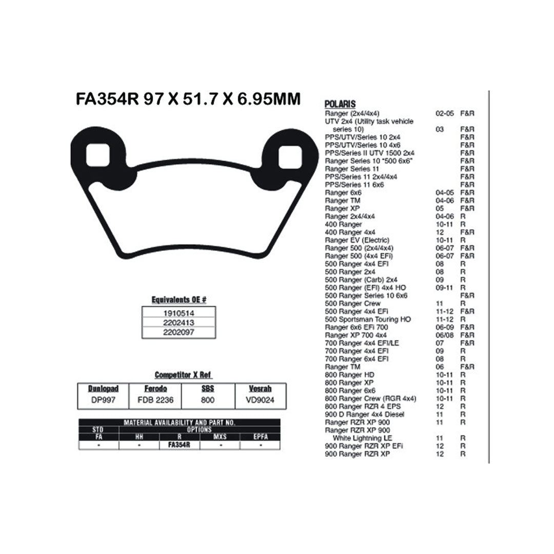 EBC Brake Pads FA354R