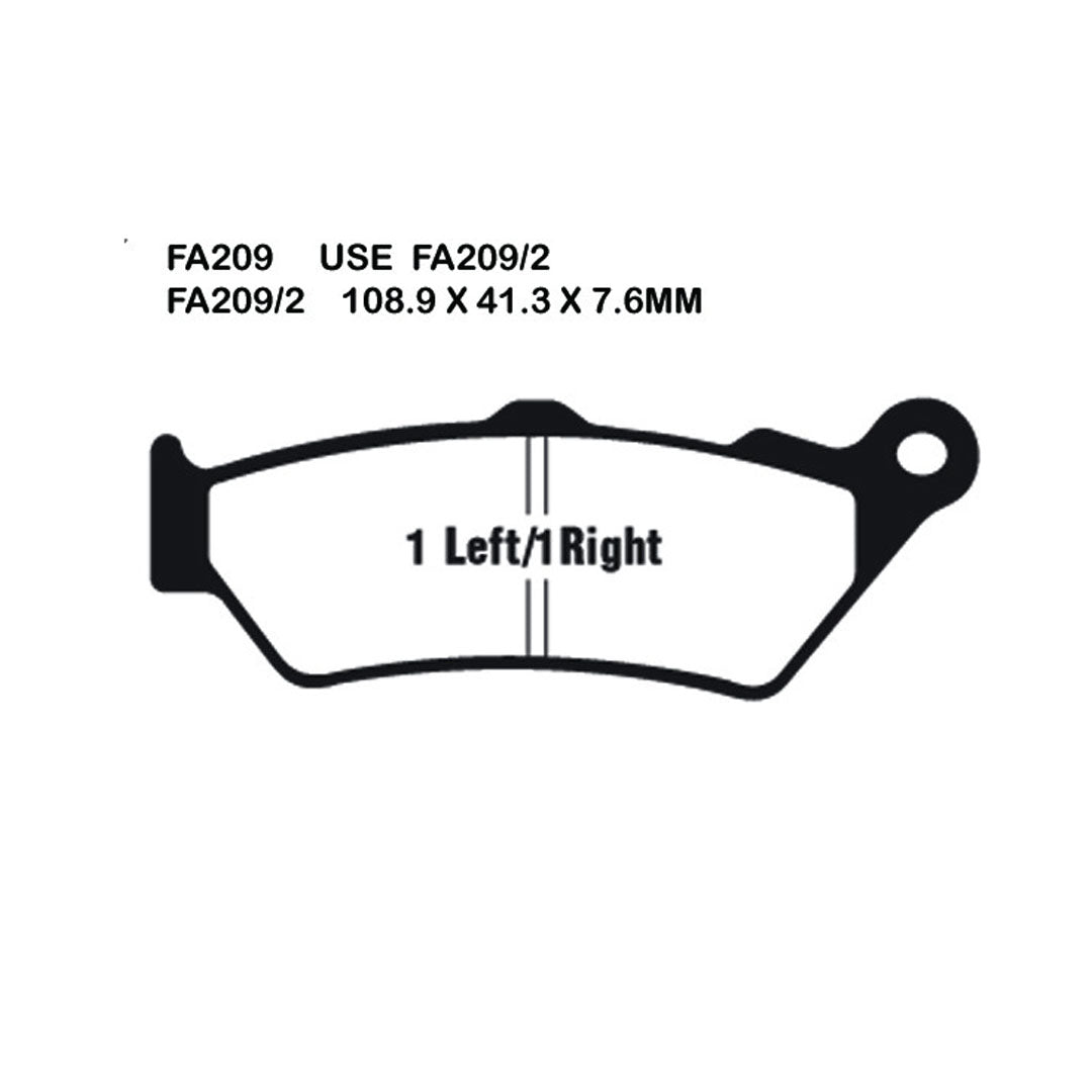 EBC Brake Pads FA209 / 2HH