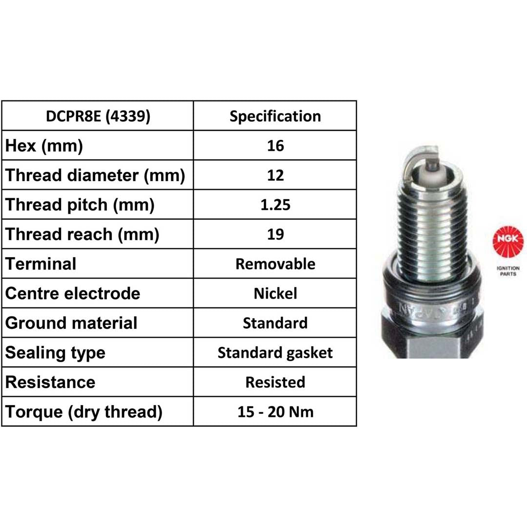 Ngk Spark Plug Dcpr8 E