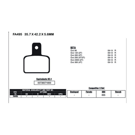 EBC Brake Pads FA495