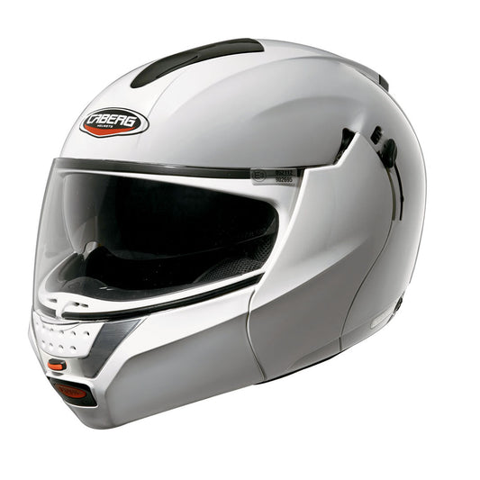 CABERG Justissimo GT White Flip Up Motorcycle Helmet - Extra Small