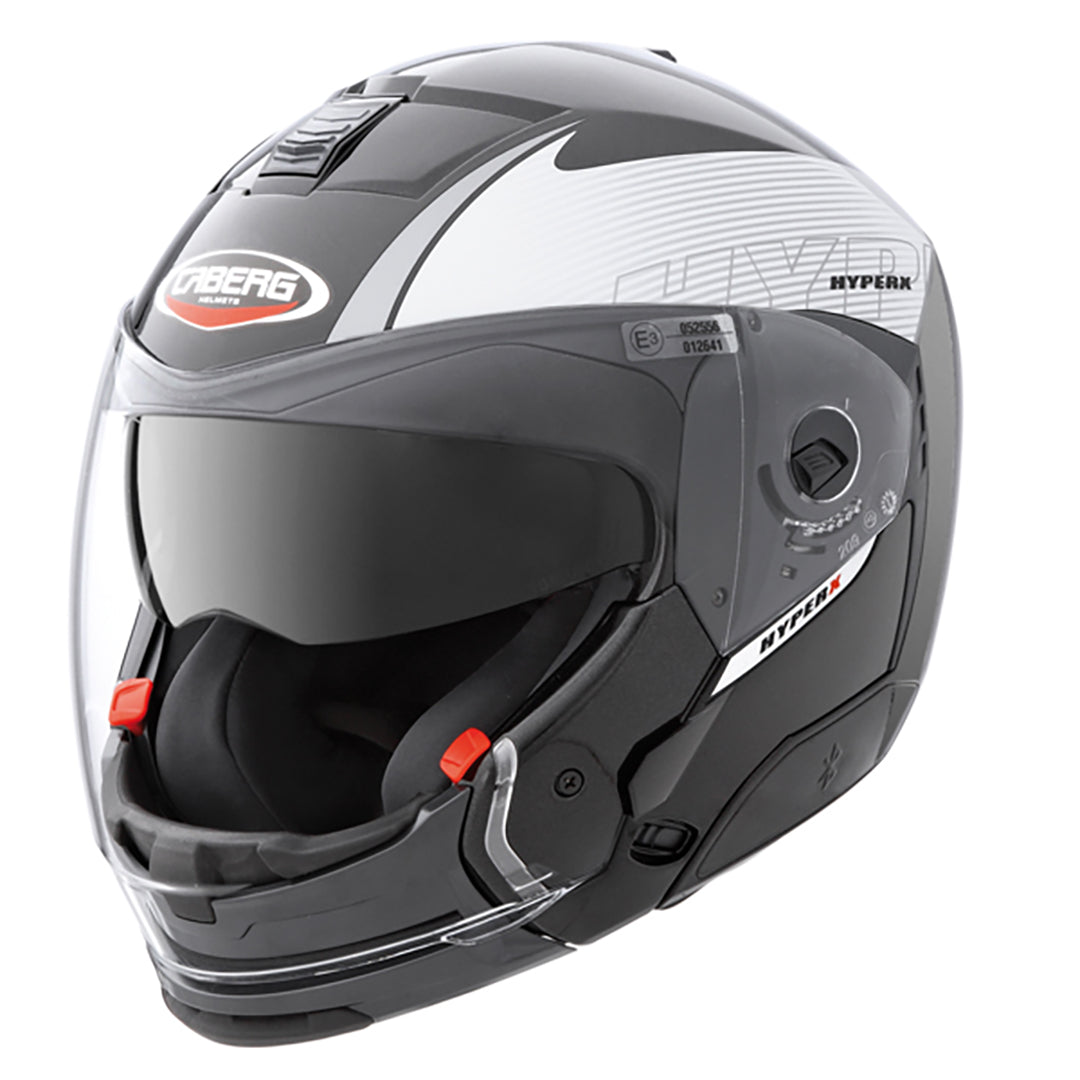 CABERG Hyper X Mod Black / Silver Full Face Motorcycle Helmet