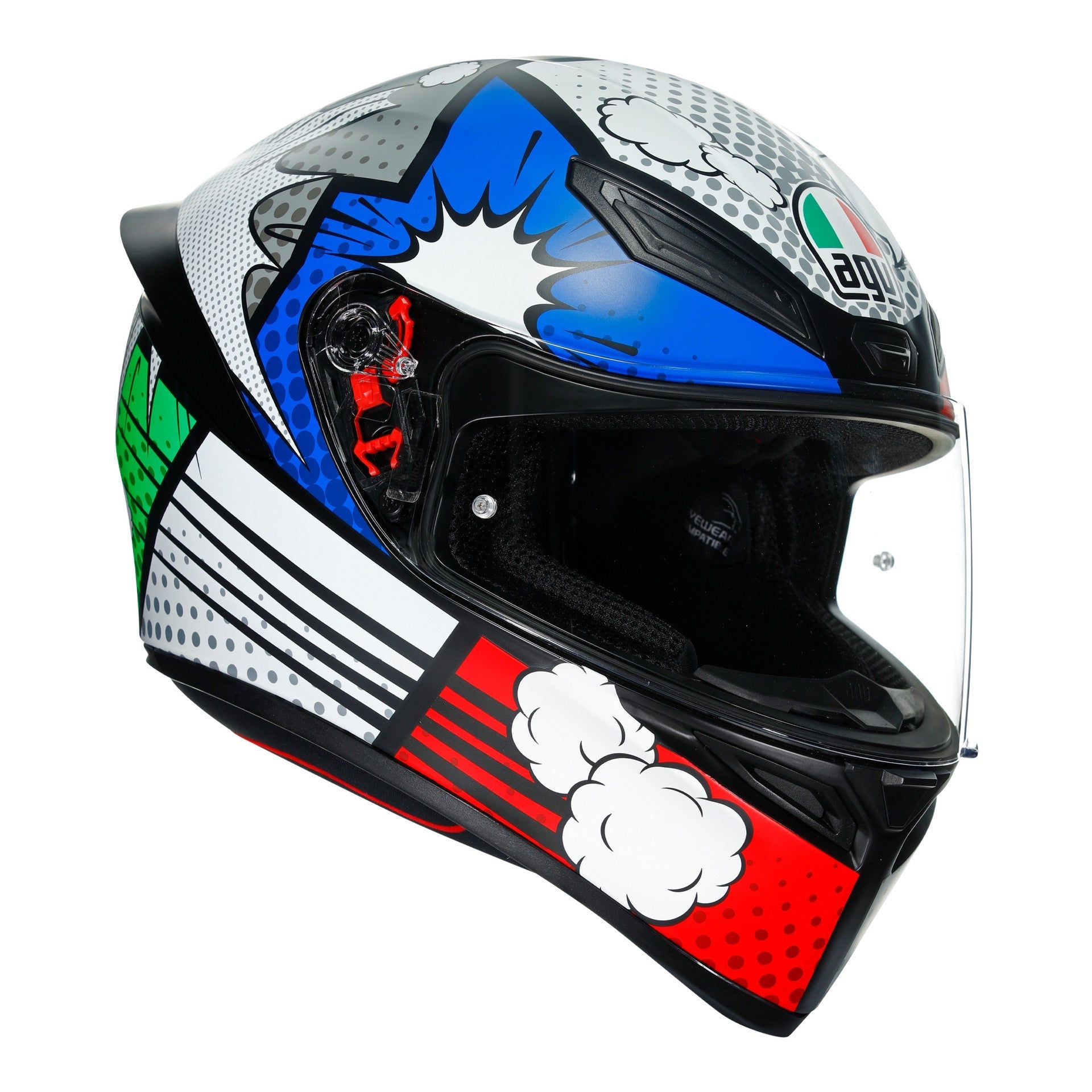 AGV K1 Multi Full Face Helmet　MLサイズ AGV K1 Full Face Helmet Bang - Multicolour – Mega Motorcycles