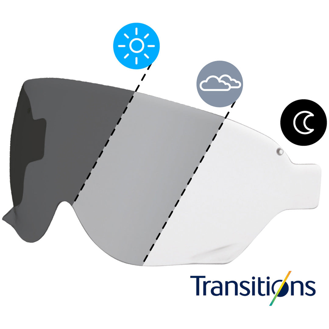 Shoei Visor J.O./Ex-Zero Photochromatic Clear [Not Legal For Road Use]