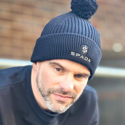Spada Bobble Beanie - Black