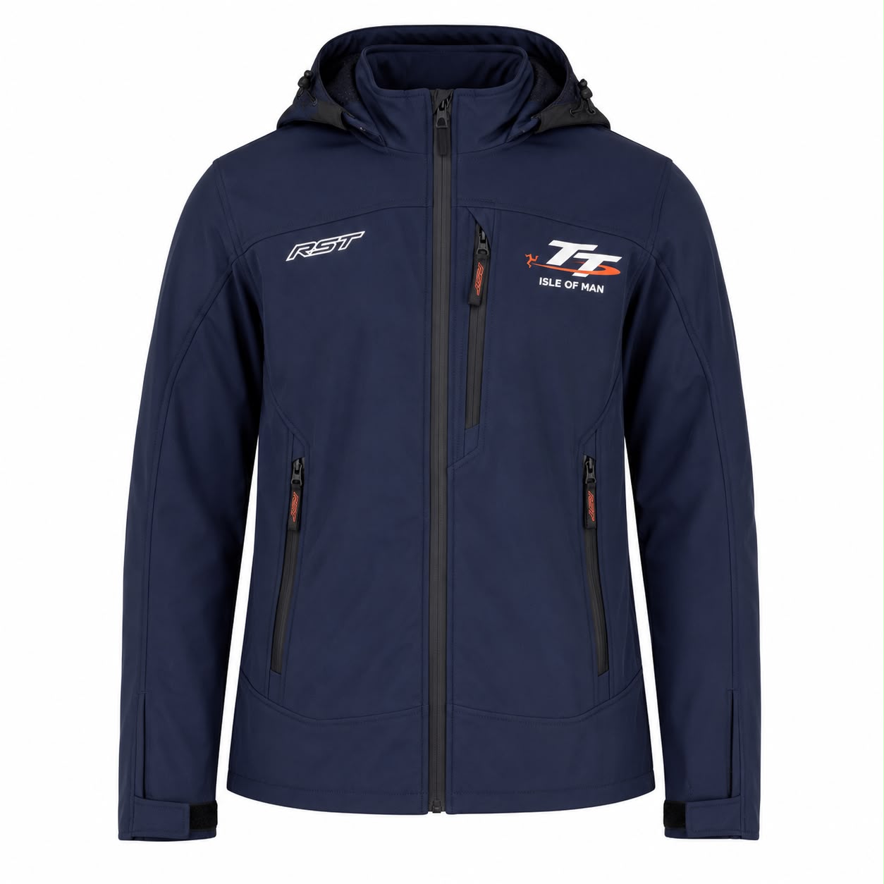RST Havoc CE Mens Softshell Textile Jacket - Navy IOM TT Logo